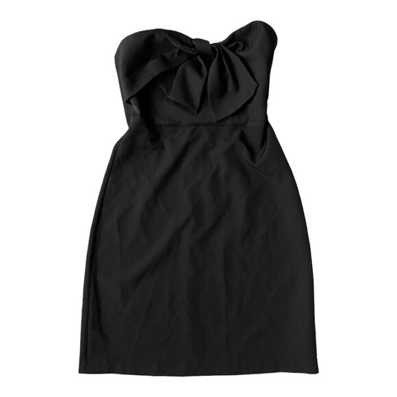 Sam Edelman Dresses & Skirts - Sam Edelman Size 6 Black Strapless Bow Bodycon Mini Dress